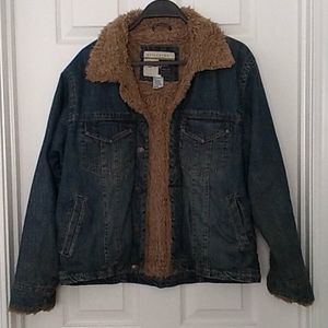 Wrangler Sherpa Lined Denim Jacket